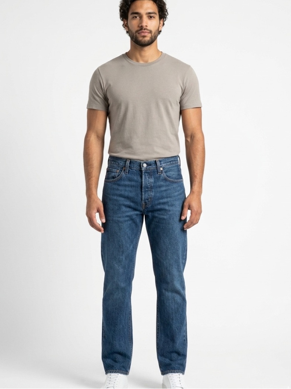 Levi's Jeans Mens 34x30 Blue 501 Original Fit Straight Leg Button Fly Denim